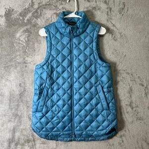 Athleta Whisper Featherless Puffer Vest Blue Water Repellent Lightweight Medium